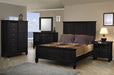 Coaster Furniture - Sandy Beach 2 Piece Black Queen Panel Bedroom Set - 201321-201322-2Set