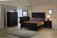 Coaster Furniture - Sandy Beach 5 Piece Black King Panel Bedroom Set - 201321KE-5set - GreatFurnitureDeal