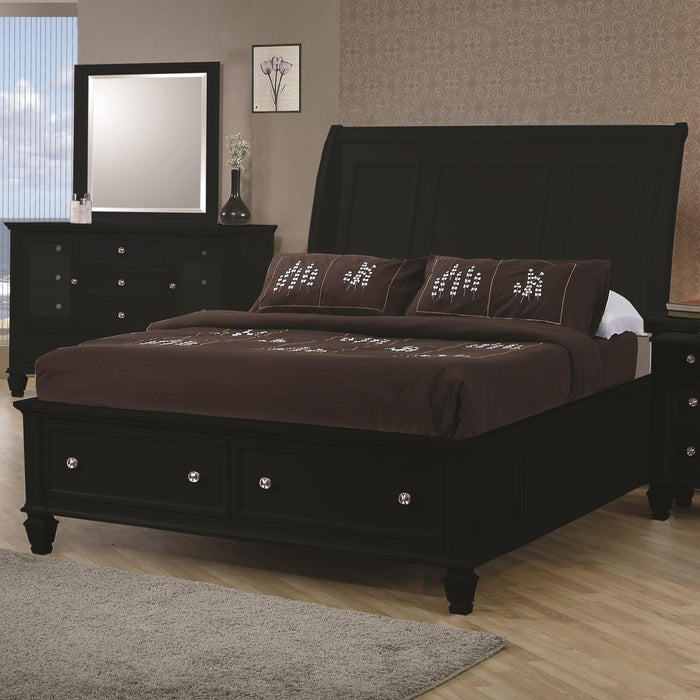 Coaster Furniture - Sandy Beach California King Sleigh Bed with Footboard Storage - 201329KW