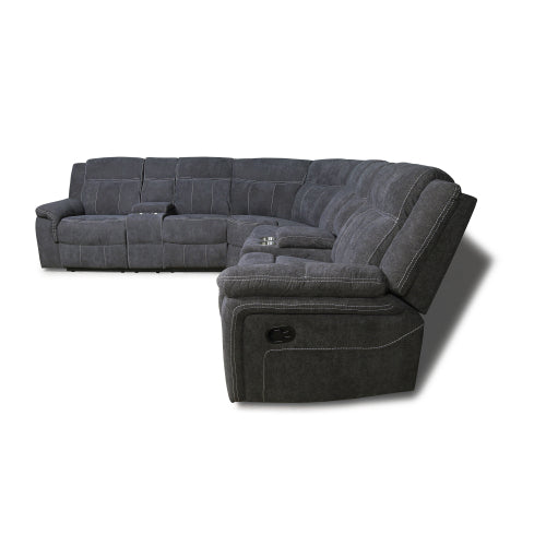 GFD Home - Manual Motion Sofa in Gray - W223S00265 - GreatFurnitureDeal