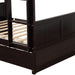 GFD Home - Full Over Full Bunk Bed with Twin Size Trundle, Espresso - LP000150AAP - GreatFurnitureDeal