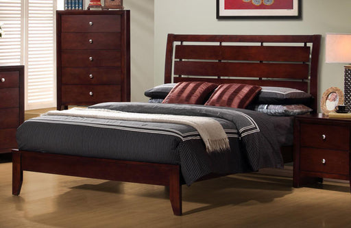 Coaster Furniture - Serenity Eastern King Bed In Rich Merlot - 201971KE - GreatFurnitureDeal