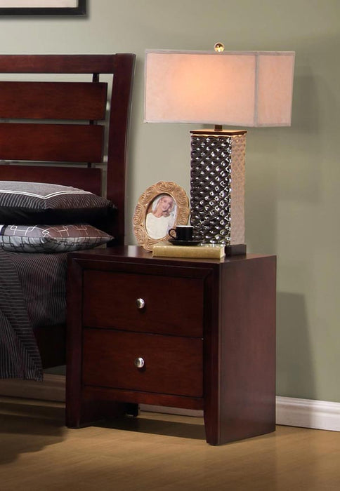 Coaster Furniture - Serenity 6 Piece Eastern King Bedroom Set in Rich Merlot - 201971KE-6SET