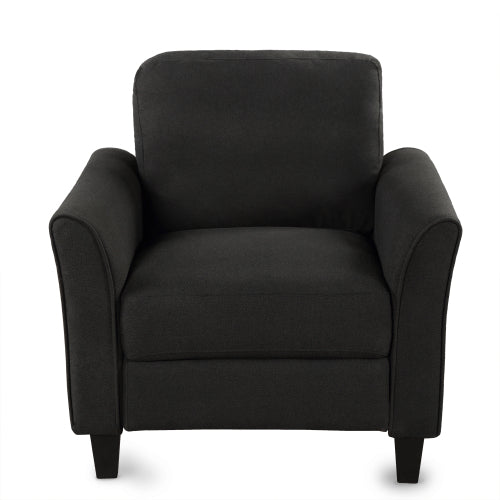 GFD Home - 3 Piece Living Room Sets Furniture Armrest Sofa Single Chair Sofa Loveseat Chair 3-Seat Sofa in Black - LP000012BAA - GreatFurnitureDeal