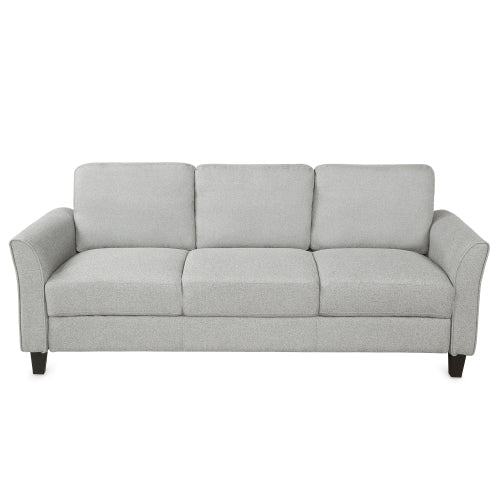 GFD Home - Living Room Furniture Loveseat and 3-Seat Sofa in Light Gray - LP000014NAA - GreatFurnitureDeal
