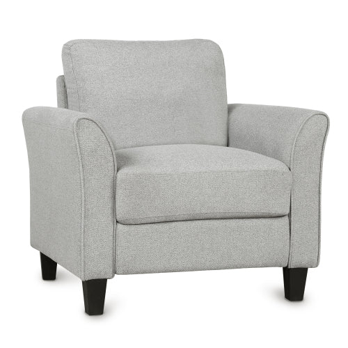 GFD Home - 3 Piece Living Room Sets Furniture Armrest Sofa Single Chair Sofa Loveseat Chair 3-Seat Sofa in Light Gray - LP000012NAA - GreatFurnitureDeal