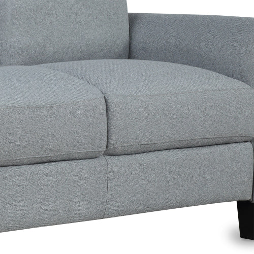 GFD Home - Living Room Furniture Loveseat and 3-Seat Sofa in Gray - LP000014EAA