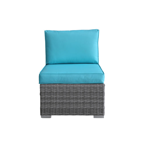 GFD Home - 6 PCs Outdoor Patio PE Rattan Wicker Sofa Sectional Furniture - W261S00002 - GreatFurnitureDeal