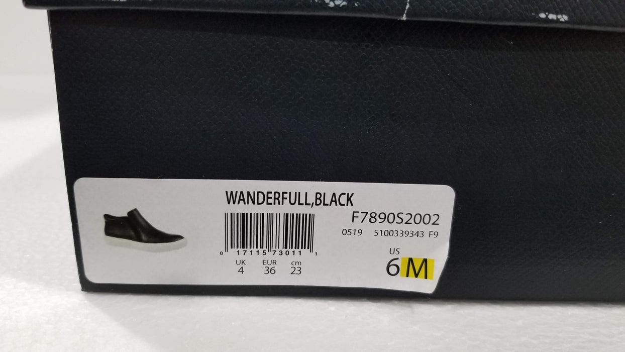 Dr. Scholl's Shoes Women's Wanderfull Sneaker - Black Smooth Size 6 - GreatFurnitureDeal