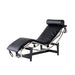 GFD Home - LC-4 Style Replica Chaise Lounge Chair Mid Century Modern for living room-bedroom in Black - W30213865 - GreatFurnitureDeal