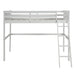 GFD Home - Twin Over Full Loft Bed with Cabinet, White - SM000116AAK - GreatFurnitureDeal