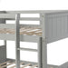 GFD Home - Full Over Full Bunk Bed with Twin Size Trundle, Gray - LP000150AAE - GreatFurnitureDeal