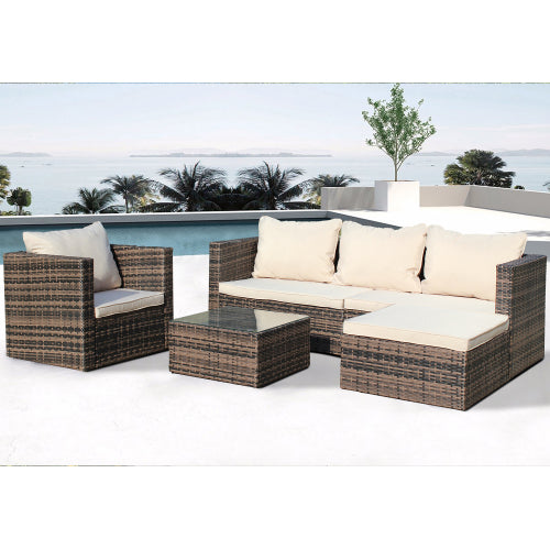 GFD Home - 4-Piece Patio Furniture Sets - W209S00002