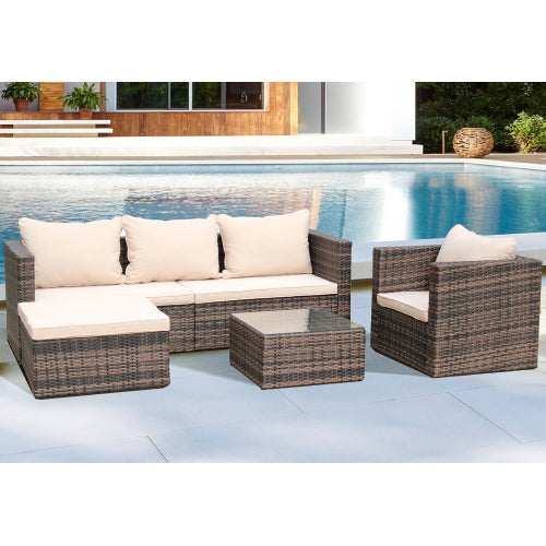 GFD Home - 4-Piece Patio Furniture Sets - W209S00002