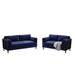 GFD Home - 2 Pieces Living Room Set in Blue - W308S00005 - GreatFurnitureDeal