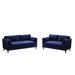 GFD Home - 2 Pieces Living Room Set in Blue - W308S00005 - GreatFurnitureDeal