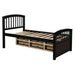 GFD Home - Twin Size Platform Storage Bed Solid Wood Bed with 6 Drawers - SG000115DAA - GreatFurnitureDeal