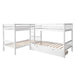 GFD Home - Twin L-Shaped Bunk bed with Drawers-White - LP000038AAK - GreatFurnitureDeal