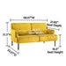 GFD Home - 2 Seater Loveseat in Yellow - W48123231 - GreatFurnitureDeal