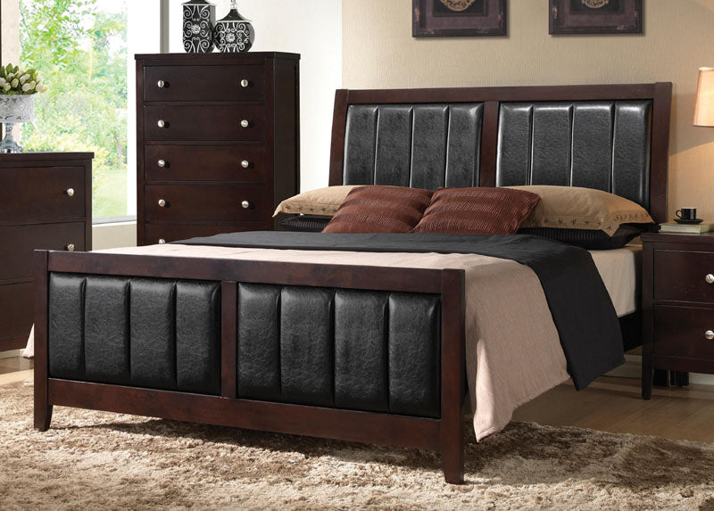 Coaster Furniture - Carlton California King Bed In Cappuccino - 202091KW - GreatFurnitureDeal