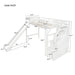 GFD Home - Twin Size Loft Bed with Storage and Slide, White - SM000108AAK - GreatFurnitureDeal