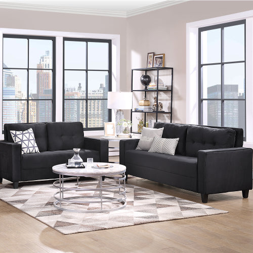 GFD Home - Sofa Set Morden Style Couch Furniture Upholstered Armchair, Loveseat and Three Seat for Home or Office - SG000402AAA