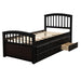 GFD Home - Twin Size Platform Storage Bed Solid Wood Bed with 6 Drawers - SG000115DAA - GreatFurnitureDeal