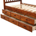 GFD Home - Twin Size Platform Storage Bed Solid Wood Bed with 6 Drawers in Walnut - SG000119AAP - GreatFurnitureDeal