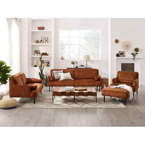 GFD Home - 3 Seater Sofa in Camel - W48123234