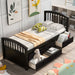 GFD Home - Twin Size Platform Storage Bed Solid Wood Bed with 6 Drawers - SG000115DAA - GreatFurnitureDeal