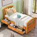 GFD Home - Twin Size Platform Storage Bed Solid Wood Bed with 6 Drawers - SG000116AAL - GreatFurnitureDeal