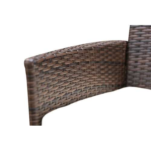 GFD Home - 2pcs Patio Rattan Armchair Seat with Removable Cushions - W26131518
