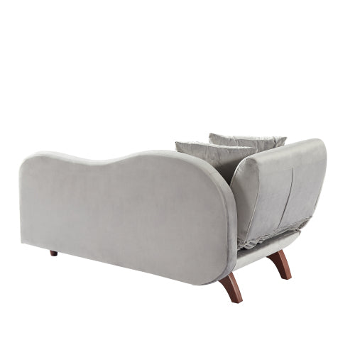 GFD Home - chaise lounge with storage and solid wood legs - W66832204