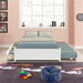 GFD Home - Full Bed With Twin Trundle and Two Drawers in White - W69732769 - GreatFurnitureDeal