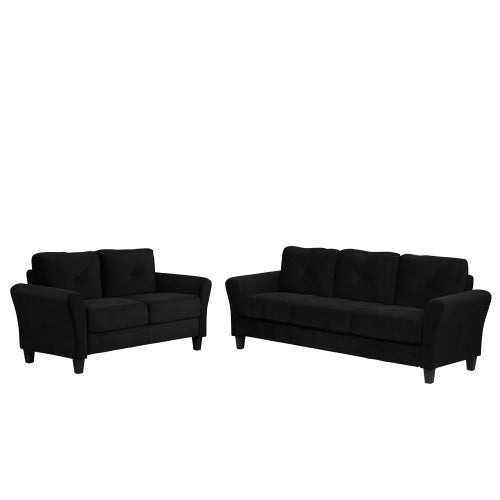 GFD Home - Sofa and Loveseat Sets Morden Style FABRIC Couch Furniture Upholstered 3 Seat Sofa Couch and Loveseat for Home or Office - W693S00002