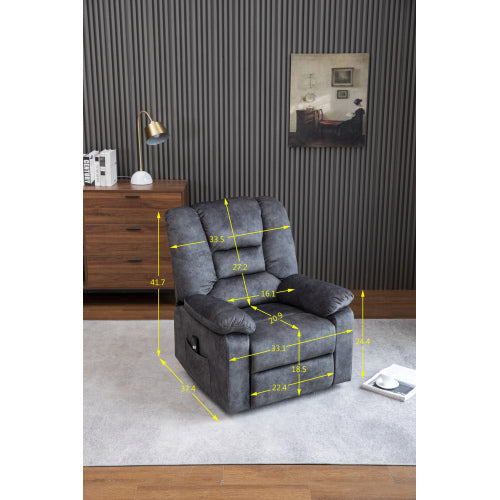 GFD Home - Recliners Lift Chair Relax Sofa Chair Livingroom Furniture Living Room Power Electric Reclining for Elderly - W547S00007