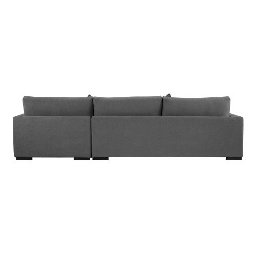 GFD Home - Soft and comfortable Sectional sofa right hand facing in dark grey - W223S00922