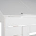 GFD Home - Twin Over Twin Bunk Bed Wood Loft Bed with Roof, Window, Guardrail, Ladder for Kids, Teens, Girls, Boys in White - LP000062AAK - GreatFurnitureDeal