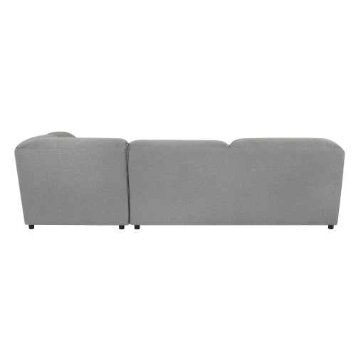 GFD Home - Soft and comfortable L-shaped Sectional sofa right hand facing in Grey - W223S00921 - GreatFurnitureDeal