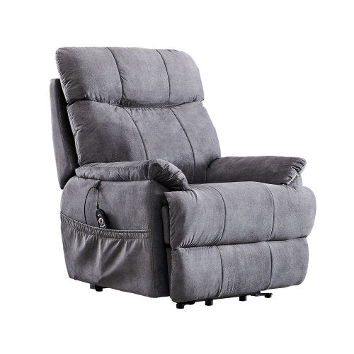 GFD Home - Large size Electric Power Lift Recliner Chair Sofa for Elderly, 8 point vibration Massage and lumber heat, Remote Control - W72232940 - GreatFurnitureDeal