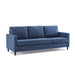 GFD Home - Reversible Sectional Sofa with Handy Side Pocket，Living Room L-Shape 3-Seater Couch with Modern Linen Fabric in Blue - WF281313AAC - GreatFurnitureDeal