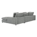 GFD Home - Super comfortable L-shaped Sectional sofa right hand facing in Grey - W223S00920 - GreatFurnitureDeal