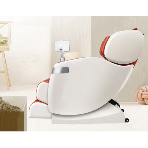 GFD Home - Neck Massage Chair & Back Massager, Full Body Zero Gravity Shiatsu Recliner,Shiatsu and Rolling Massage for Full Body Muscle in Orange - W431S00002 - GreatFurnitureDeal