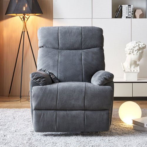 GFD Home - Large size Electric Power Lift Recliner Chair Sofa for Elderly, 8 point vibration Massage and lumber heat, Remote Control - W72232940 - GreatFurnitureDeal