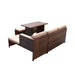 GFD Home - Outdoor PE Rattan Sofa Set of 5 - DS0009B - GreatFurnitureDeal