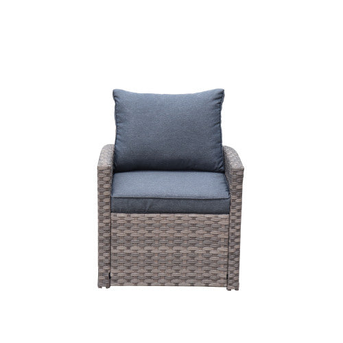 GFD Home - Outdoor PE Rattan Sofa Set of 6 - DS0008A