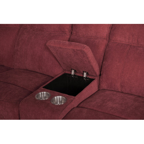 GFD Home - Manual Motion Sofa in Red - W223S01109