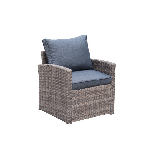 GFD Home - Outdoor PE Rattan Sofa Set of 6 - DS0008A - GreatFurnitureDeal