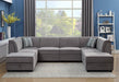 Myco Furniture - Charlotte 8 Piece Modular Sectional in Gray - 2024-8PC