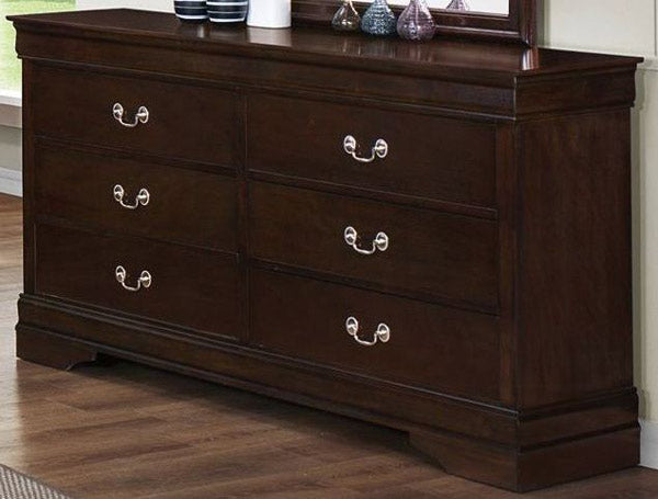 Coaster Furniture - Louis Philippe Rich Cappuccino Youth 5 Piece Full Bedroom Set - 202411F-5SET